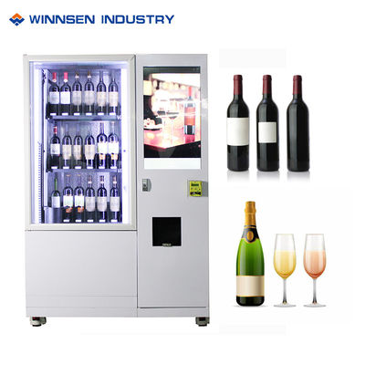 Διαφήμιση της αντικλεπτικής μηχανής πώλησης κρασιού οθόνης αφής φορέων με τον ανελκυστήρα