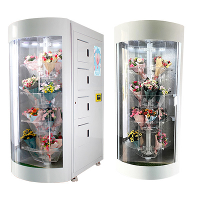 24 φρέσκια μηχανή πώλησης λουλουδιών ανθοδεσμών που αυτοματοποιείται με την επίδειξη φωτισμού των οδηγήσεων